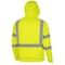Pioneer Fleece Hoodie, Class 3, Type P & R, 10.5 oz. (360 GSM) polyester fleece, Hi-Vis Yellow/Green, 5XL V1060461U-5XL - alternate 4